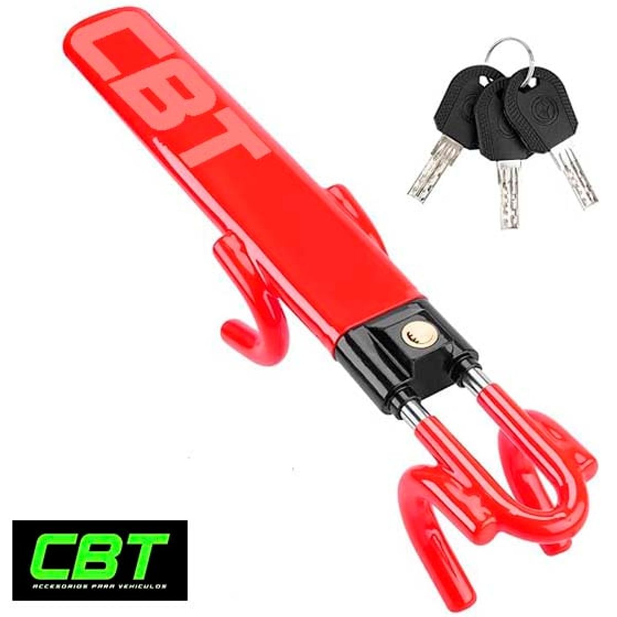 GENERICO - seguro bloqueo traba pedal volante timón antirrobo vehicular