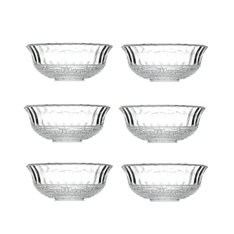 INSPIRA - Set de 6 Bowls de Vidrio Labrado 300 ml