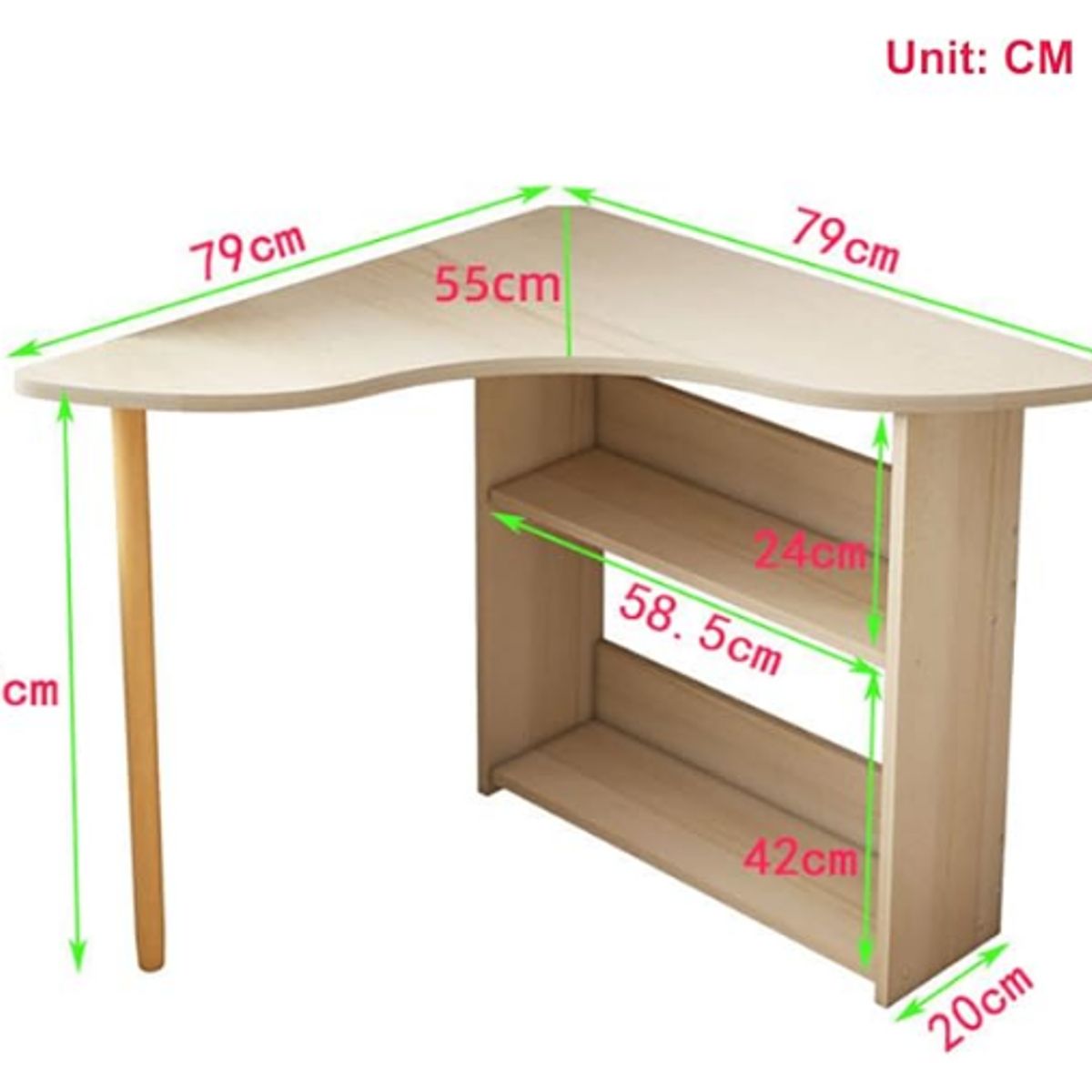 NACION MUEBLES - ESCRITORIO NACION MUEBLE ESQUINERO ZARD COLOR BLANCO