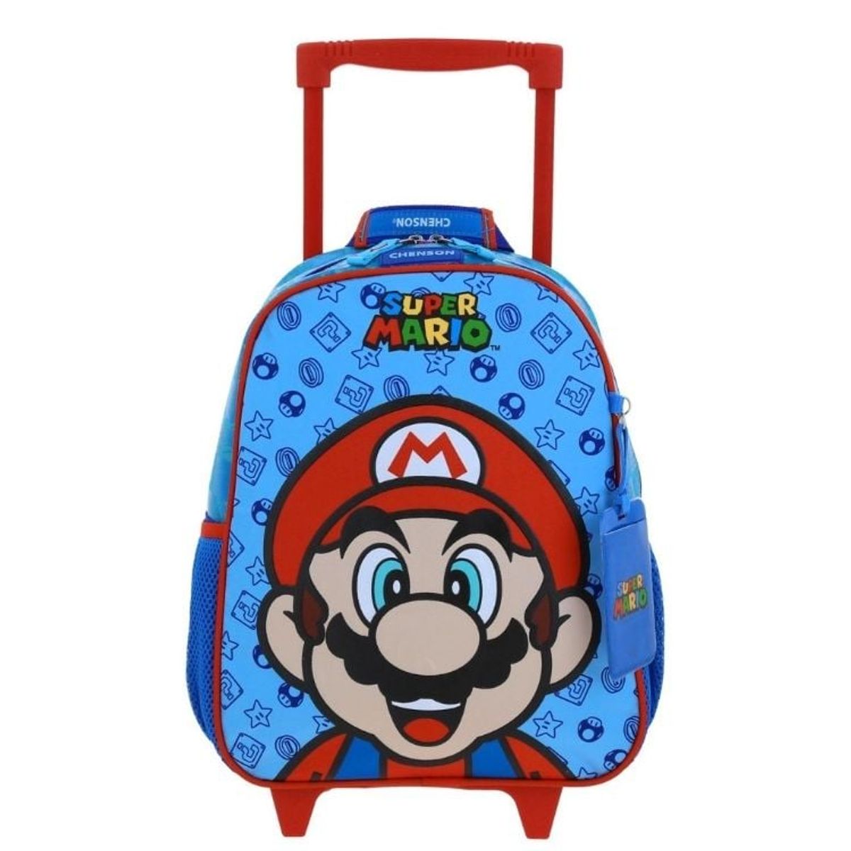 NINTENDO - MOCHILA ESCOLAR  CON RUEDAS A4 MARIO BROS
