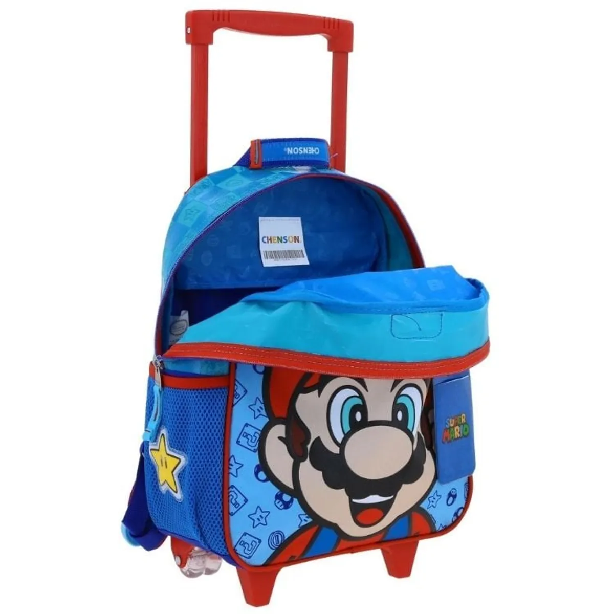 NINTENDO - MOCHILA ESCOLAR  CON RUEDAS A4 MARIO BROS