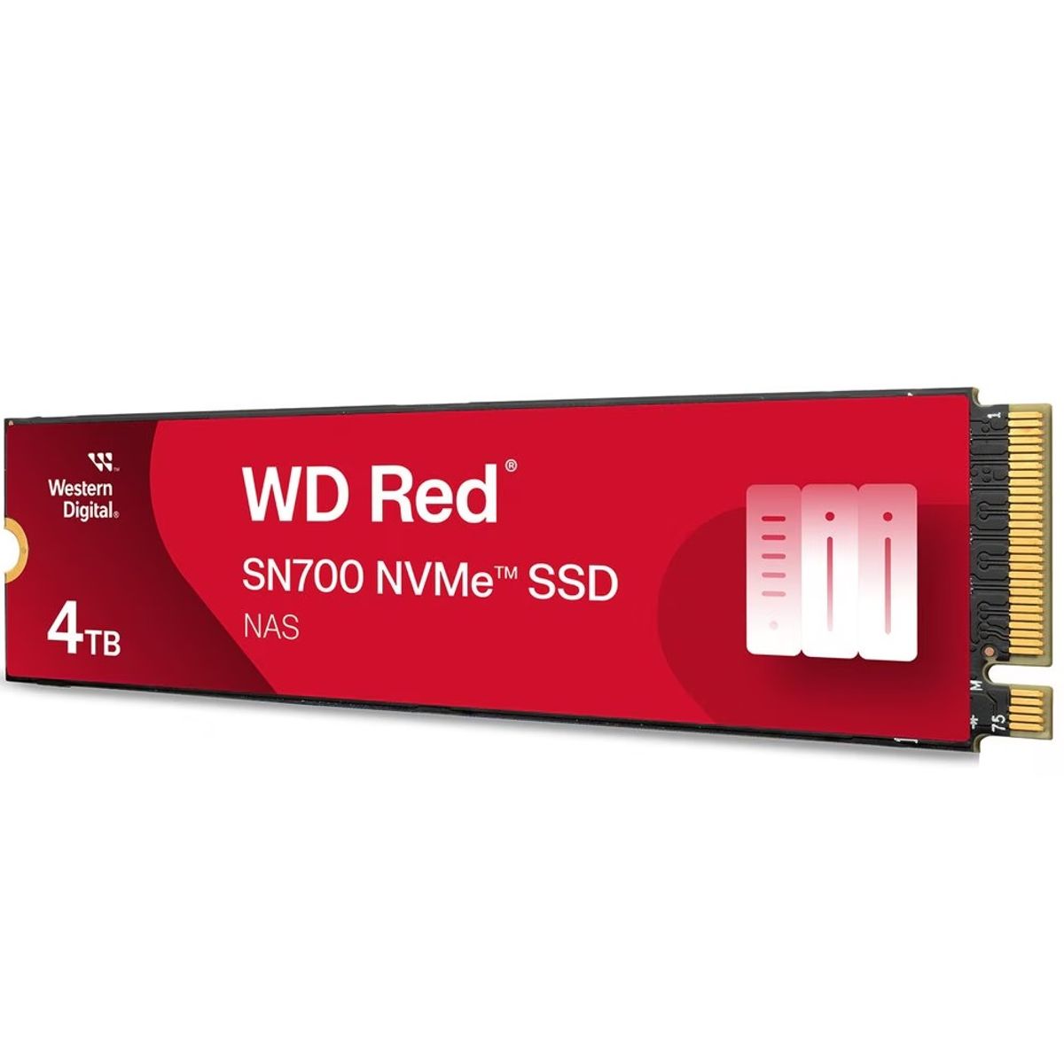 WESTERN DIGITAL - Disco Solido SSD Western Digital Red SN700 4TB NAS M2 2280 PCIe 3.0