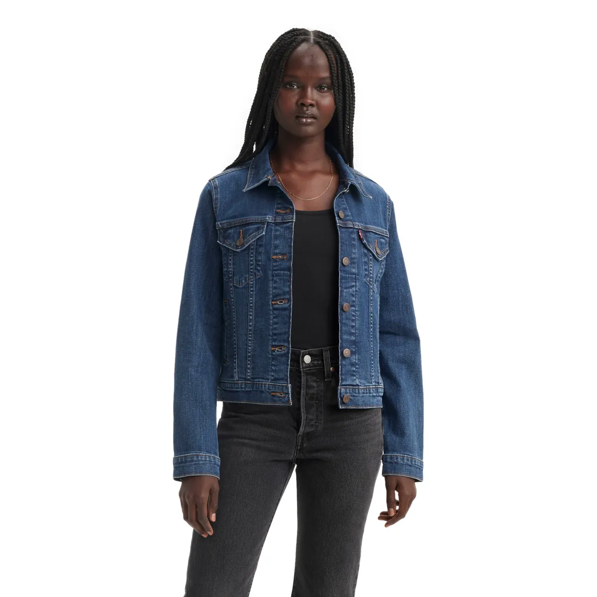 LEVIS - Casaca Mujer Original Trucker Azul Levis