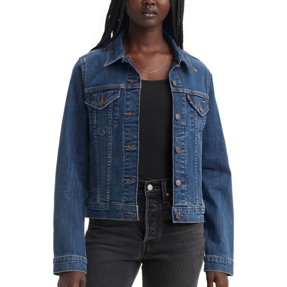 LEVIS - Casaca Mujer Original Trucker Azul Levis