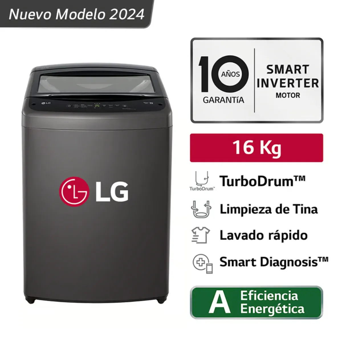 LG - Lavadora Lg WT16BVTB 16 Kg