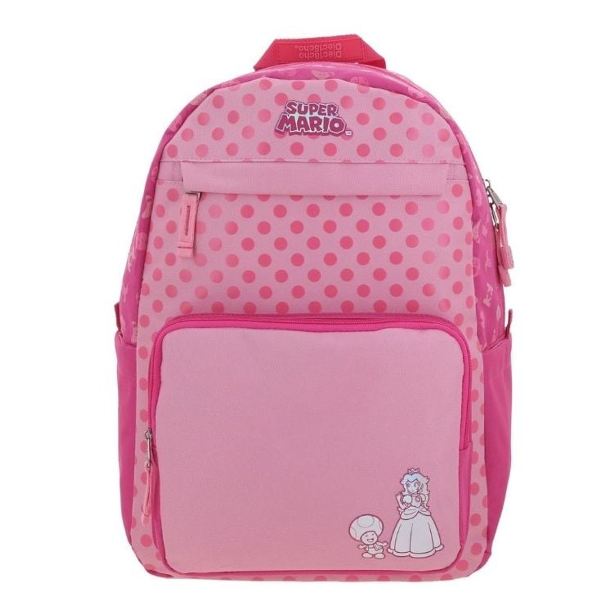 NINTENDO - MOCHILA GRANDE ROSA MARIO BROS