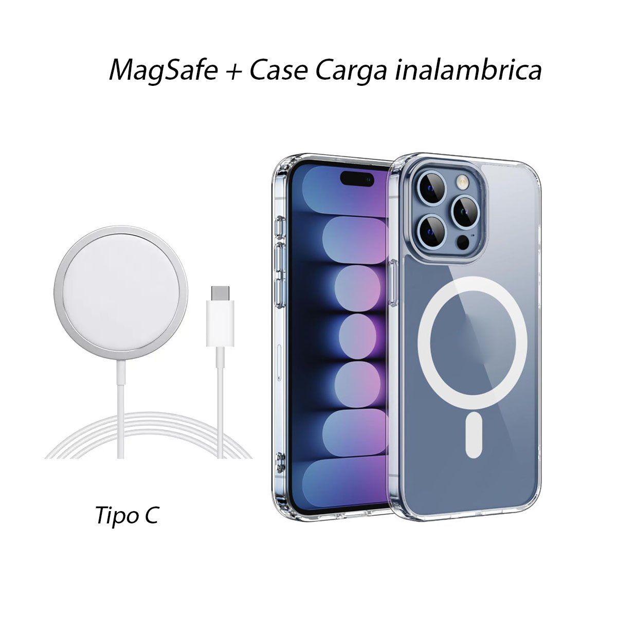 OEM - Case Magsafe con Cargador inalámbrico  para iPhone 15 Pro Max