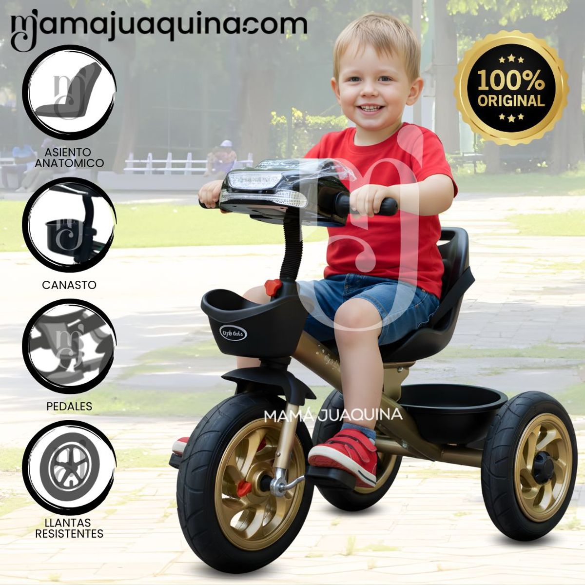 BABY KITS - Triciclo  para Niños «VICE DICE» Black