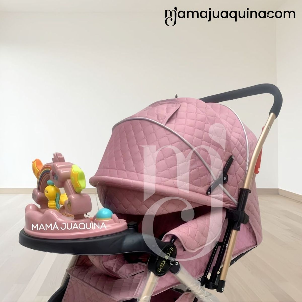 CONFORT - Coche Cuna Musical de Lujo «SUMMER DAY» Pink