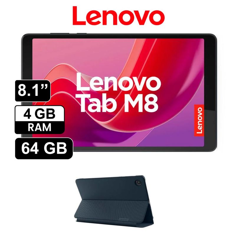 Tablet Lenovo Tab M8 4GB 64GB WiFi Folio Case Negro LENOVO