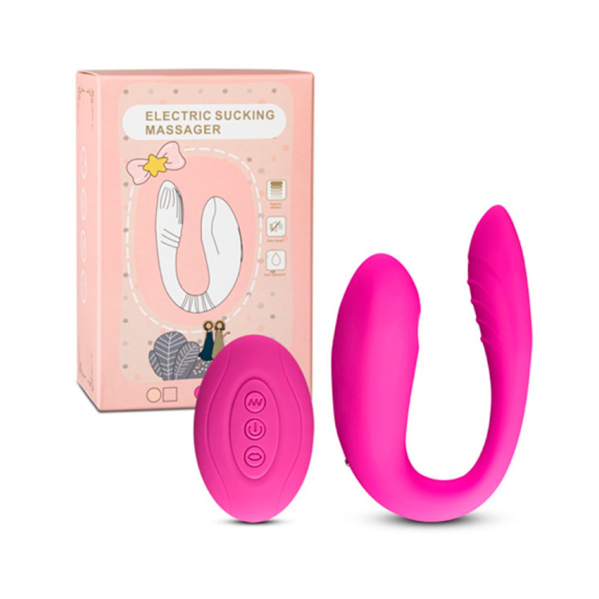 GENERICO - VIBRADOR CONSOLADOR DOBLE ELECTRIC SUCK1NG MASSAGER