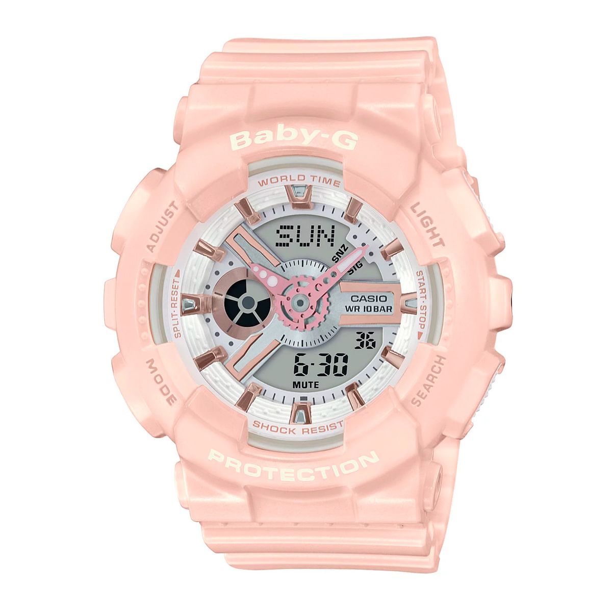 BABY G - Reloj Baby G BA-110RG-4A Rosado Mujer