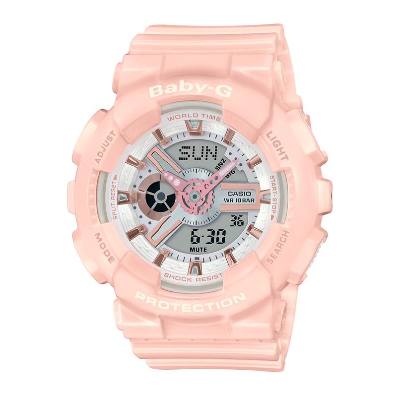 BABY G - Reloj Baby G BA-110RG-4A Rosado Mujer