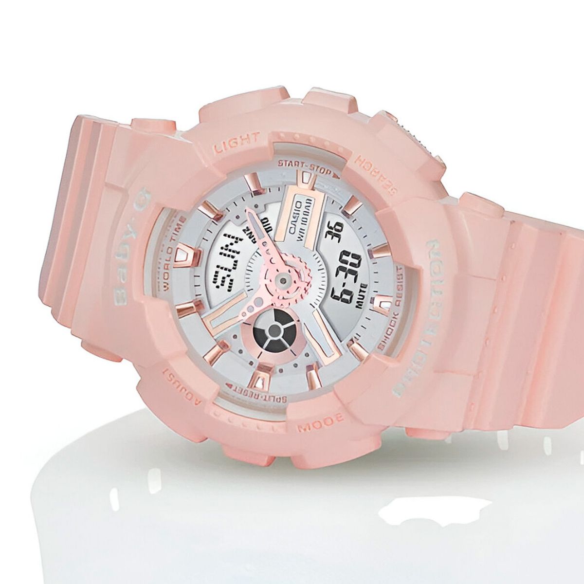 BABY G - Reloj Baby G BA-110RG-4A Rosado Mujer