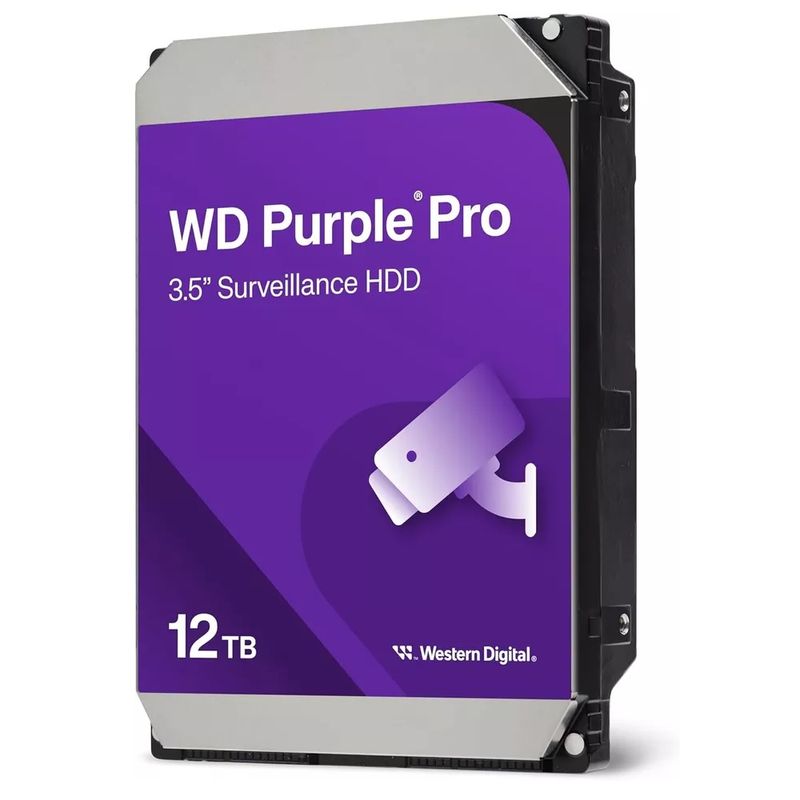 WESTERN DIGITAL - Disco Duro Western Digital Purple Pro 12TB SATA 7200RPM 512MB Cache