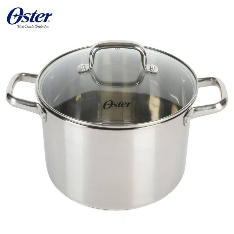 OSTER - Olla Oster® Acero Inoxidable 7.57L con TapaAdenmore Plateado 108112 02