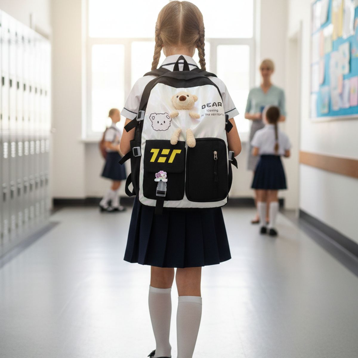 GENERICO - Mochila Kawaii Osito Negro