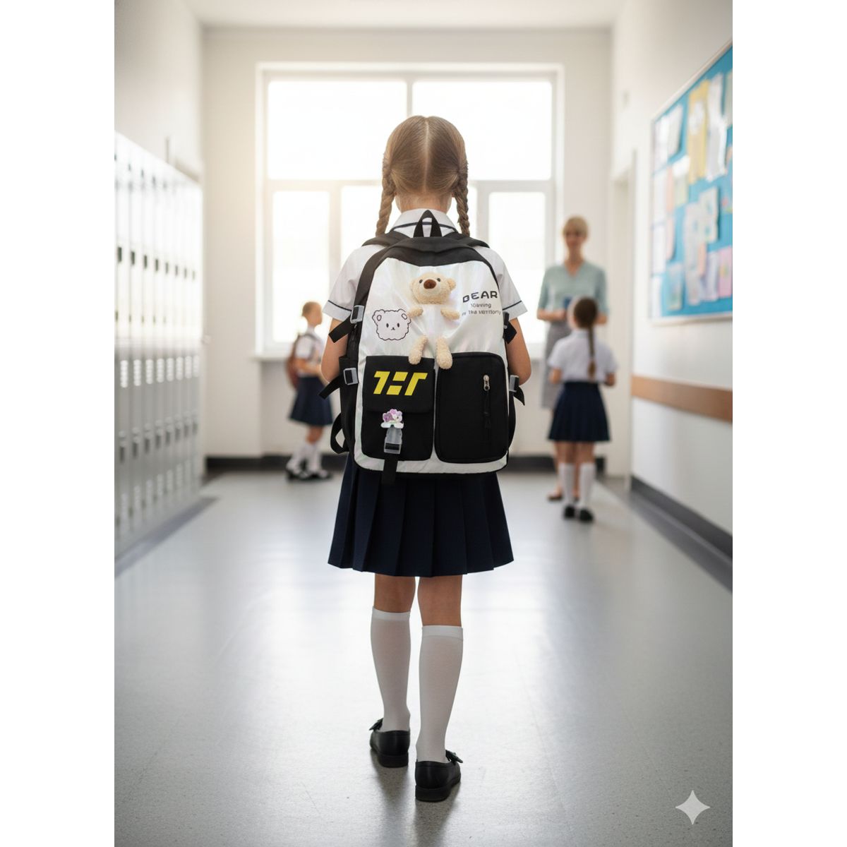 GENERICO - Mochila Kawaii Osito Negro