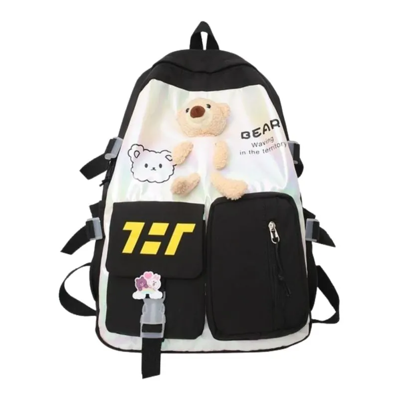 GENERICO - Mochila Kawaii Osito Negro