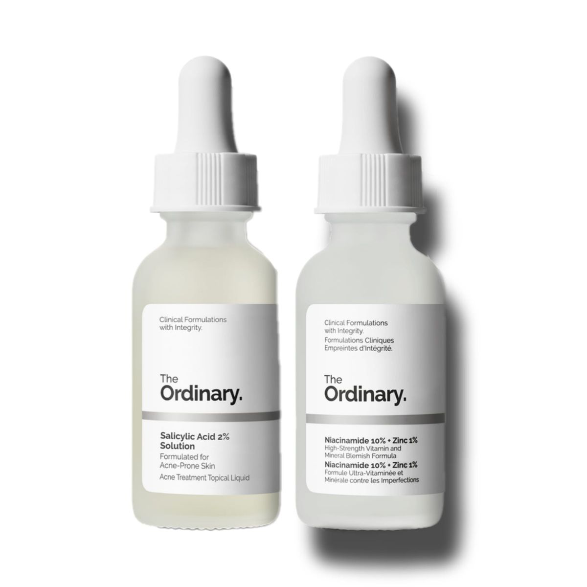THE ORDINARY - Pack salicylic acid 30ml + niacinamide 10% + Zinc 1%  30ml