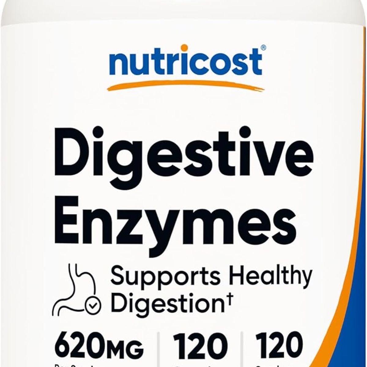 Nutricost - Enzimas Digestivas Nutricost 120 Cápsulas Naturales