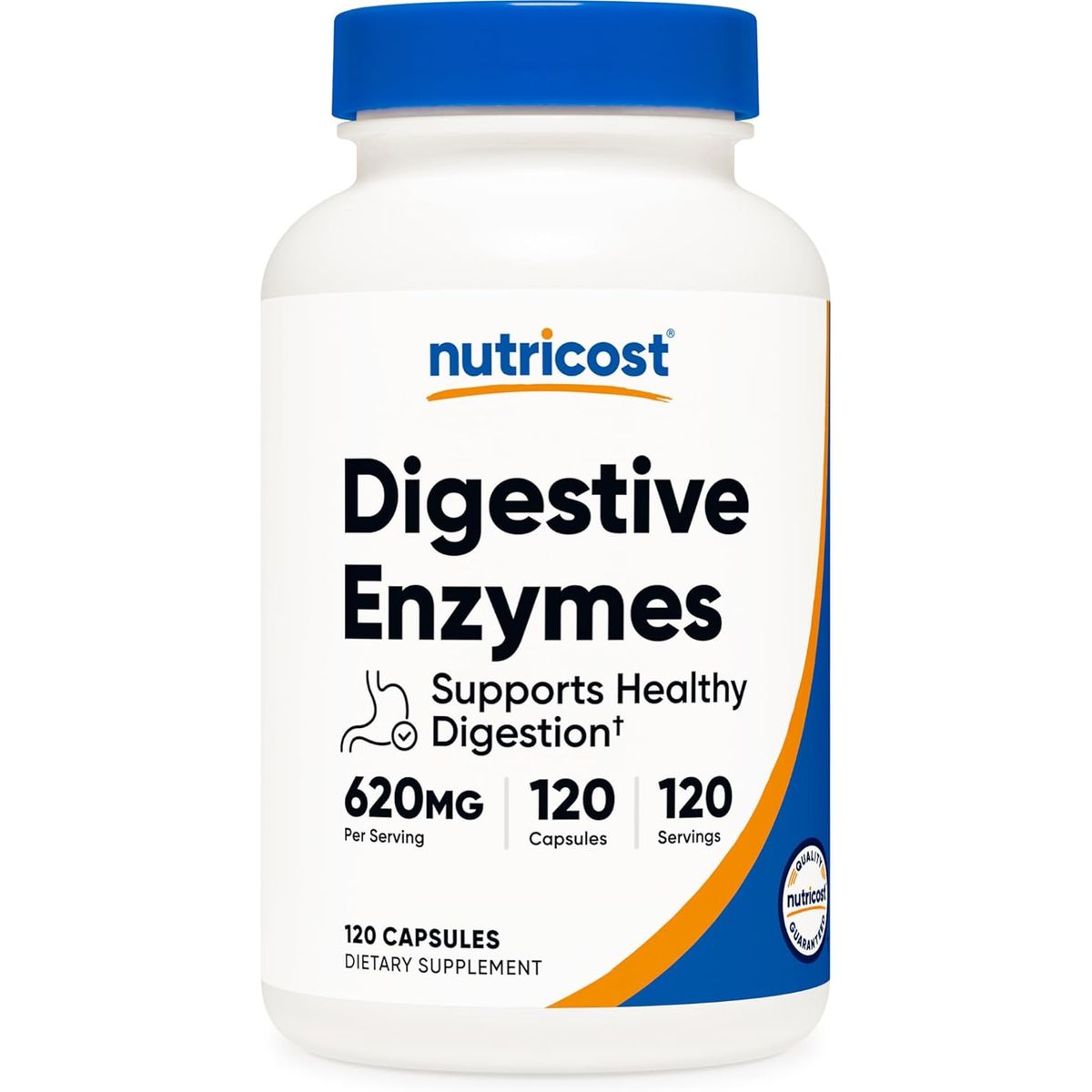 Nutricost - Enzimas Digestivas Nutricost 120 Cápsulas Naturales