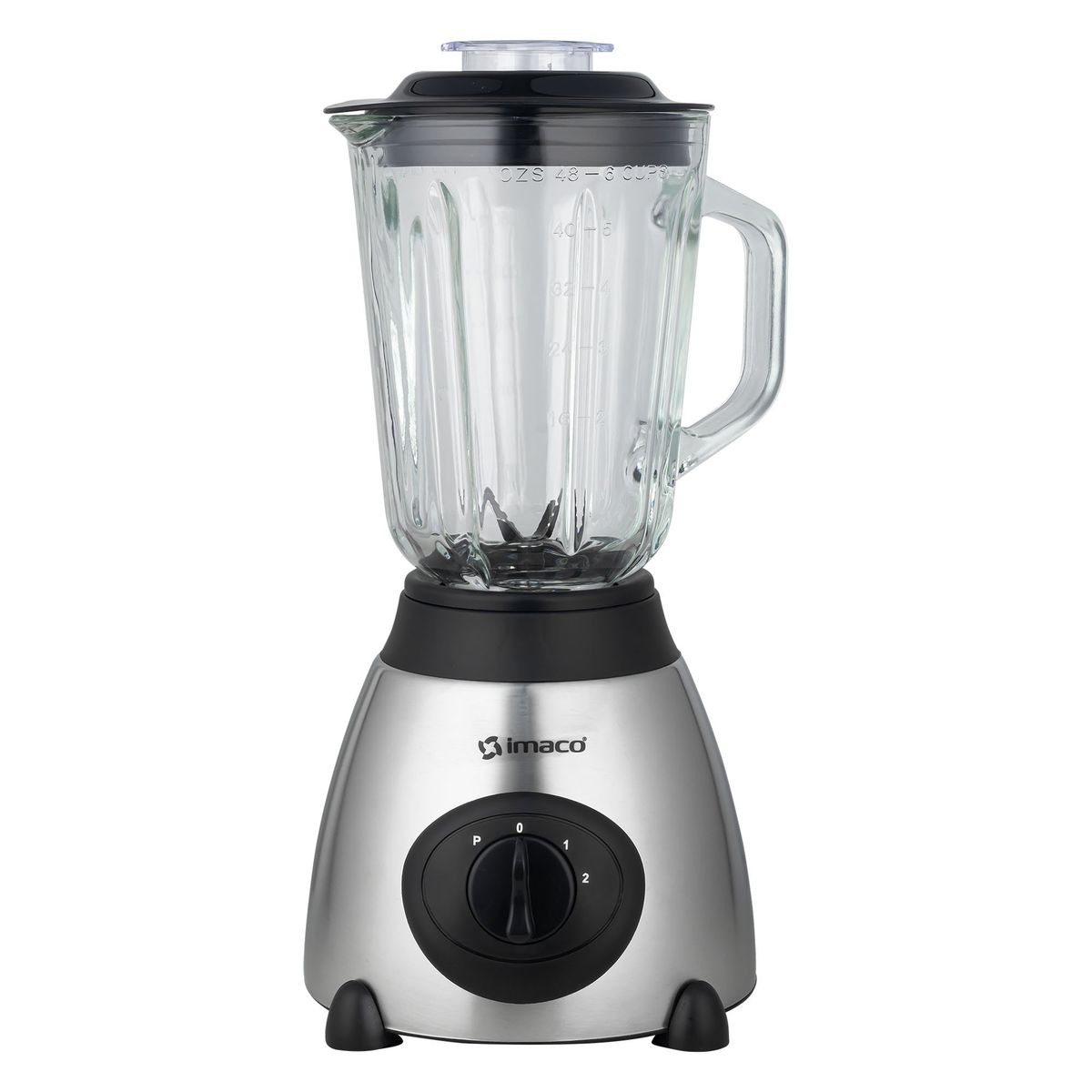 IMACO - Combo licuadora 1.5Lts 2vel acero inox+ Vaso acero coctelero Imaco