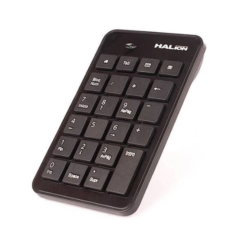 HALION - TECLADO NUMERICO HALION K-119 USB NEGRO