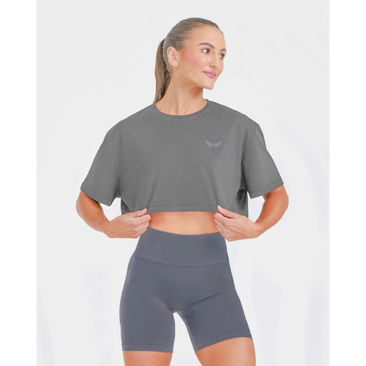 GENERICO - POLO CROP OVERSIZE MUJER - CROP OVERSIZE MUJER - POLO CORTO OVERSIZE