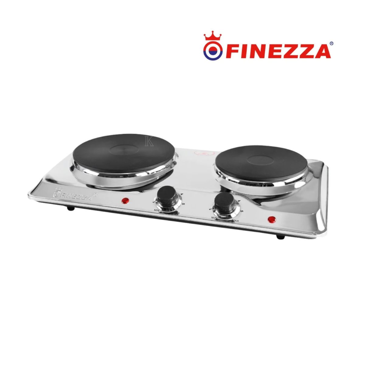 FINEZZA - COCINA ELECTRICA ACERADA 2 HORNILLAS FINEZZA