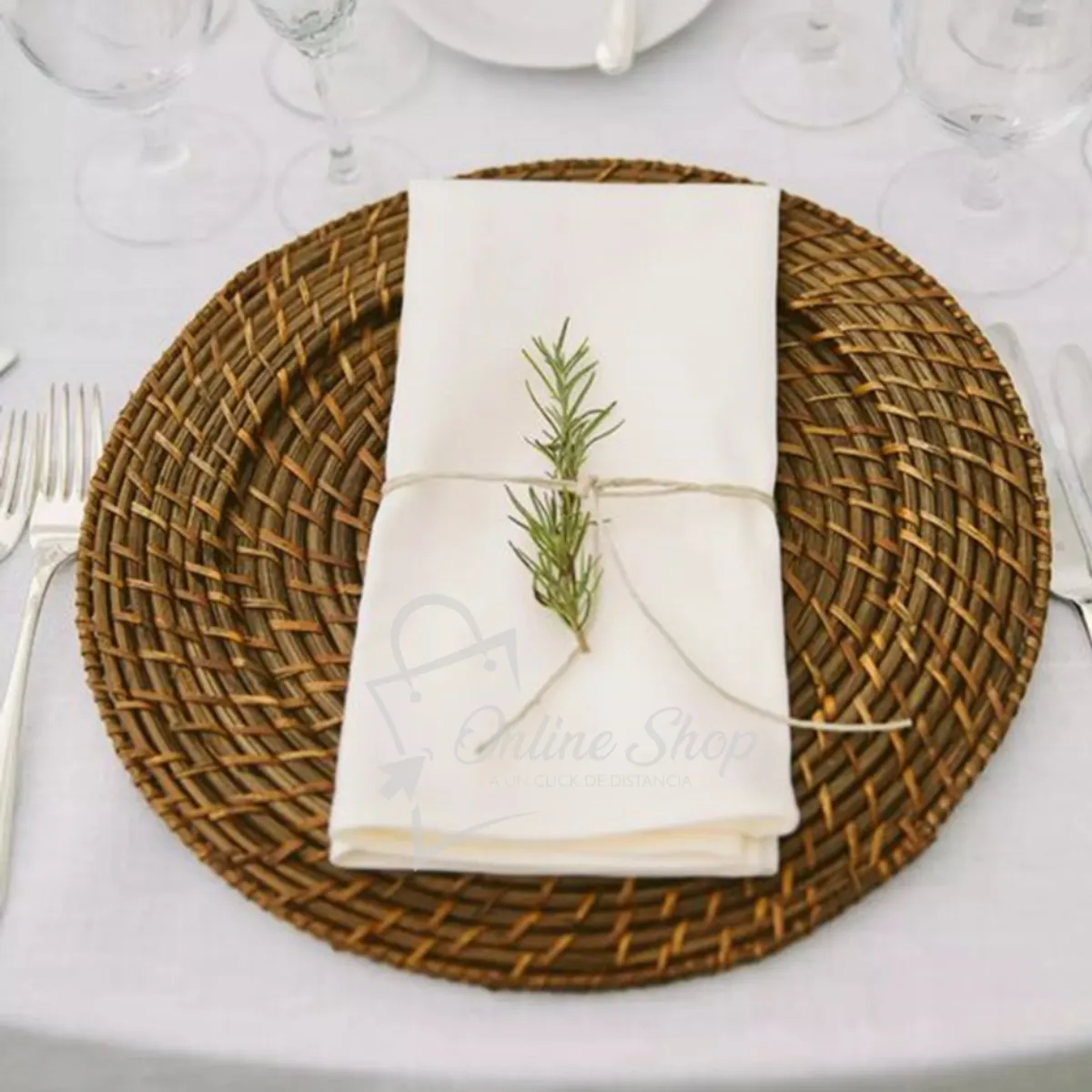 GENERICO - Plato de Sitio Rattan