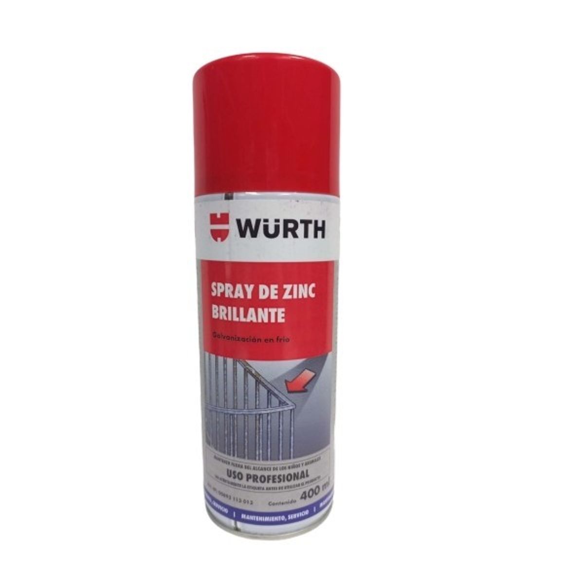 WURTH - SPRAY DE ZINC BRILLANTE 400 ML WURTH