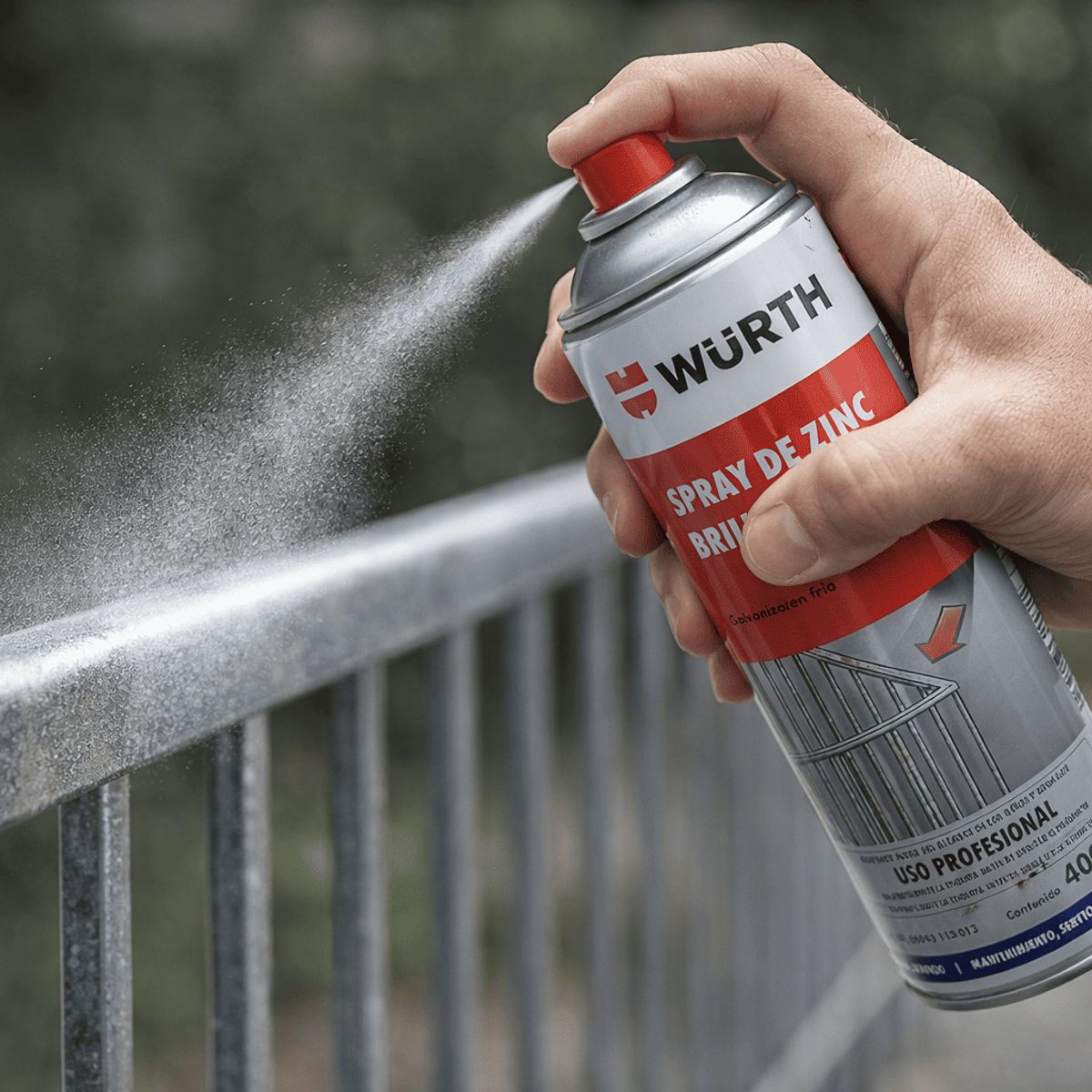 WURTH - SPRAY DE ZINC BRILLANTE 400 ML WURTH