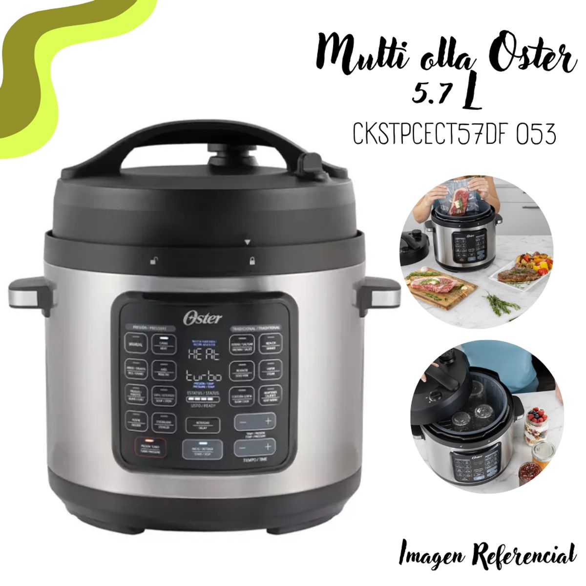OSTER - Multi-Olla Oster de 5.7 Lt. Digital - CKSTPCEC7570F