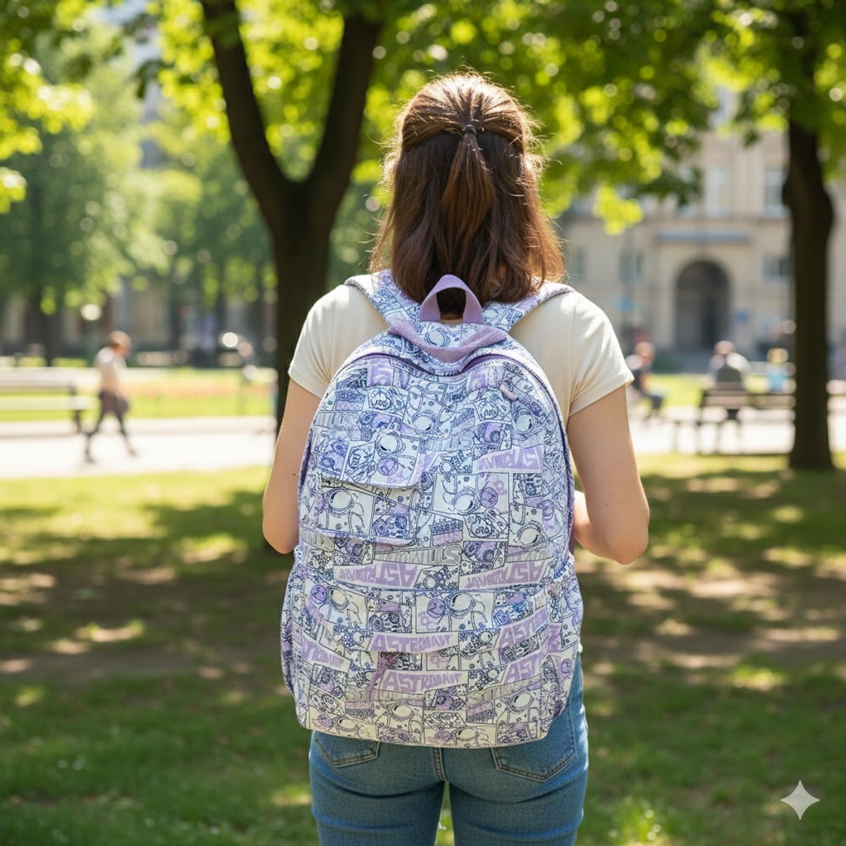 GENERICO - Mochila Kawaii Comic Lila