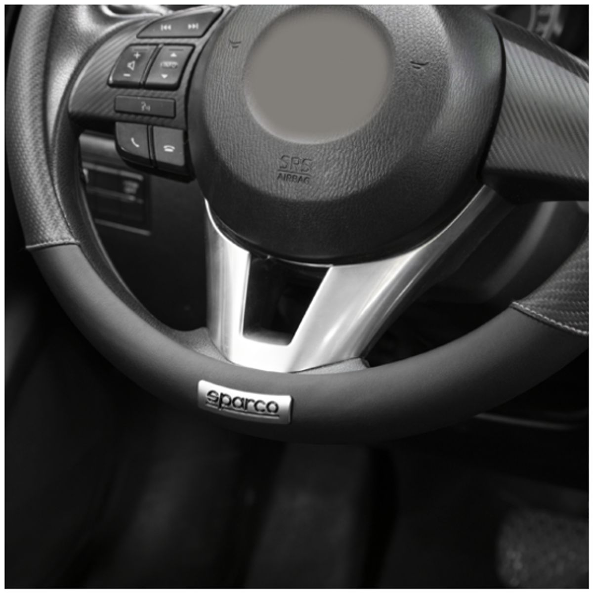 SPARCO - Funda De Volante Sparco Premium Smart Gris  37 38cm