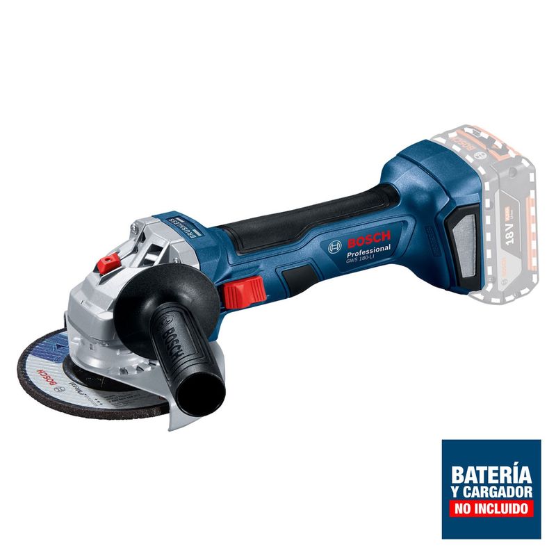 BOSCH - Amoladora Angular 5'' 18V Brushless Bosch GWS 180-LI