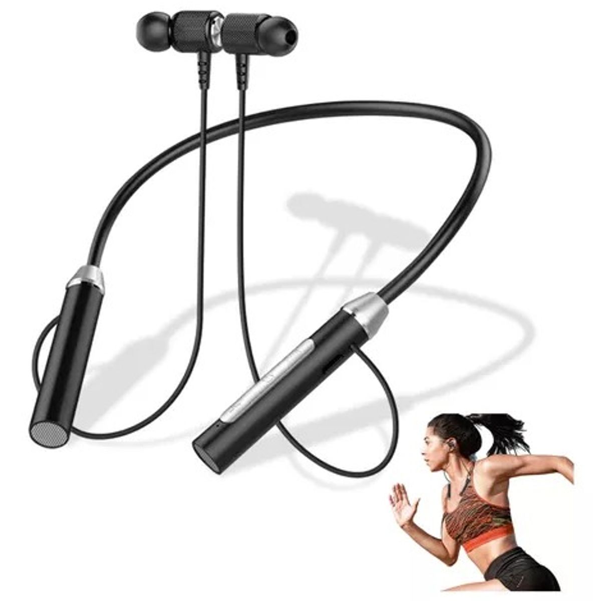 GENERICO - AUDIFONOS BLUETOOTH INALAMBRICOS G 01 CON MICROFONO, Cuello colgante.