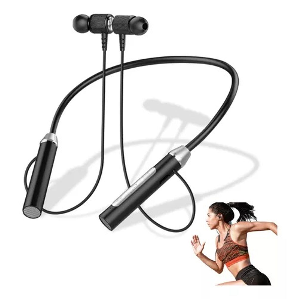 GENERICO - AUDIFONOS BLUETOOTH INALAMBRICOS G 01 CON MICROFONO, Cuello colgante.