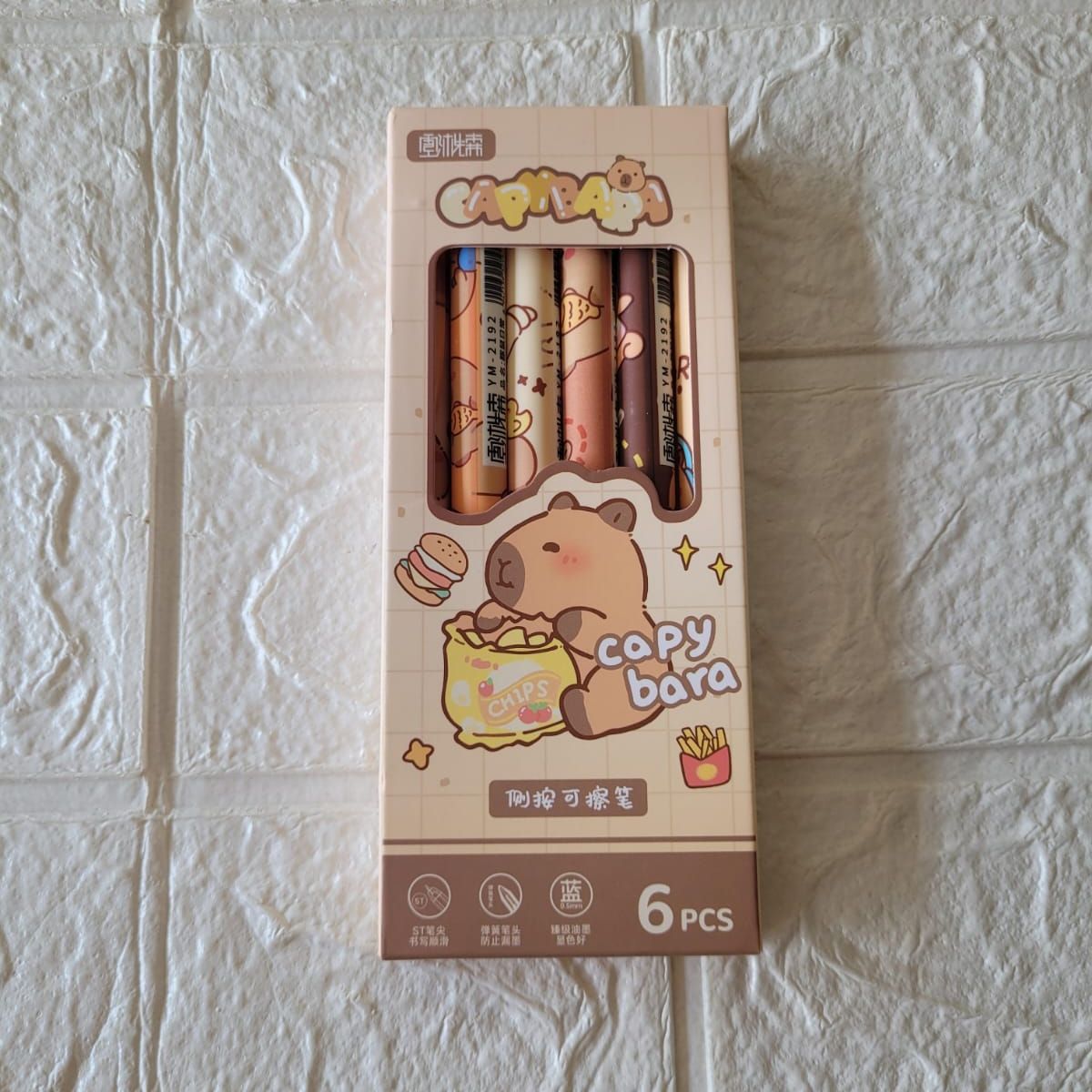 GENERICO - Lapiceros capibara borrables x 6und