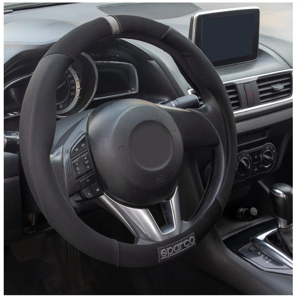 SPARCO - Funda De Volante New Premiun Deportivo Tipo 37 38 cm