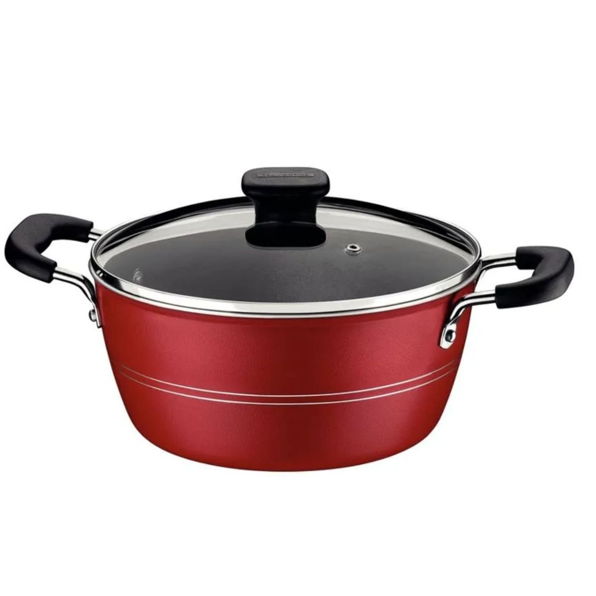 TRAMONTINA - Olla 24 Cm Sicilia Rojo  Tramontina  Con Tapa