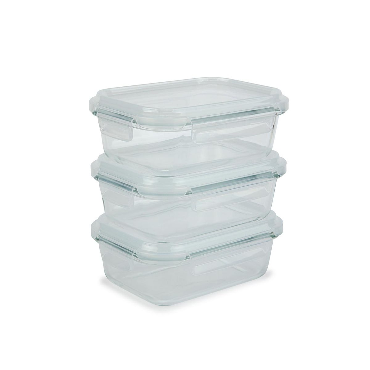 TRIKO - taper vidrio borosilicato set 630ml x3