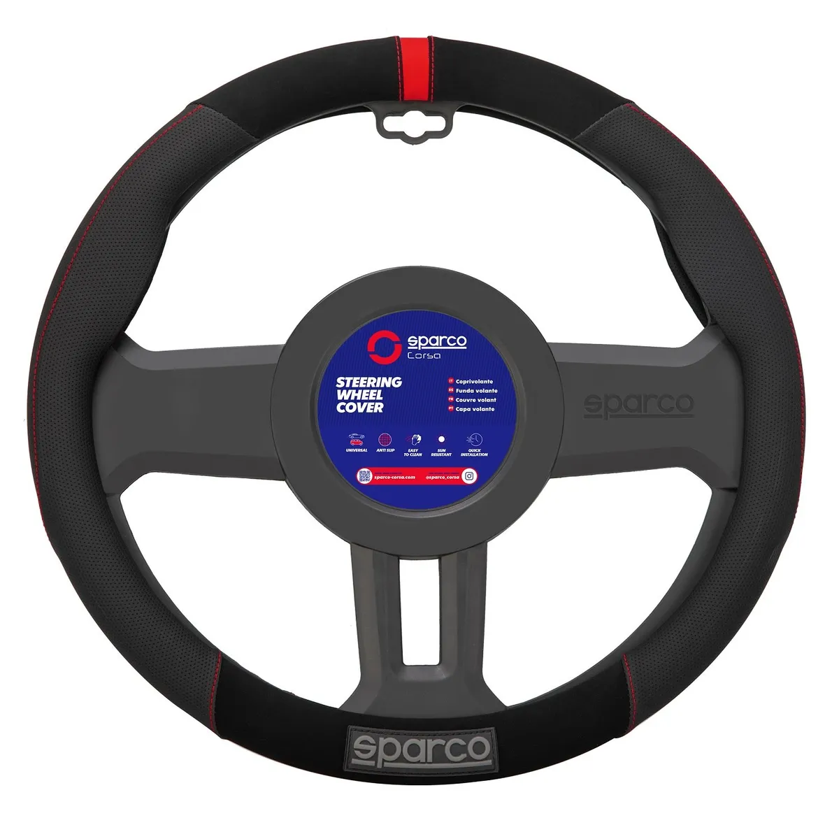 SPARCO - Funda De Volante Sparco  Premiun Elegante 37 38 cm