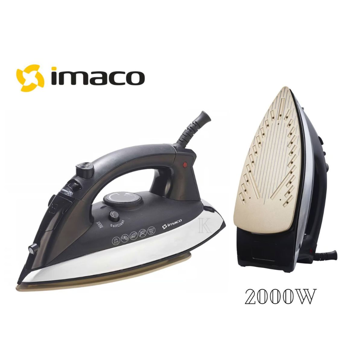IMACO - Plancha a Vapor Imaco con base de Cerámica 2000W mod ETA181