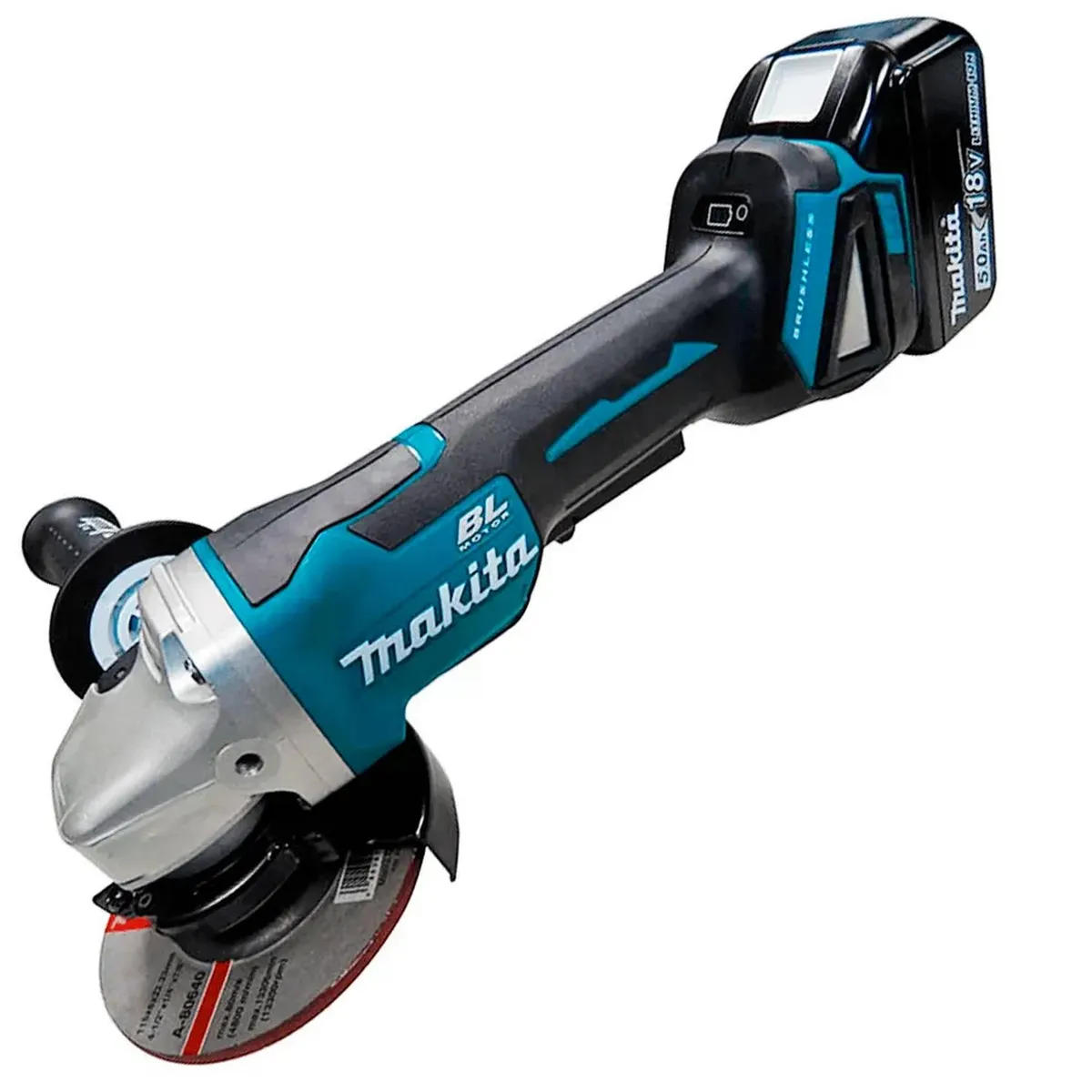 MAKITA - Amoladora Angular 4 1/2" 18V LXT BL 2 Bat 5.0 Ah Makita DGA458RTJ