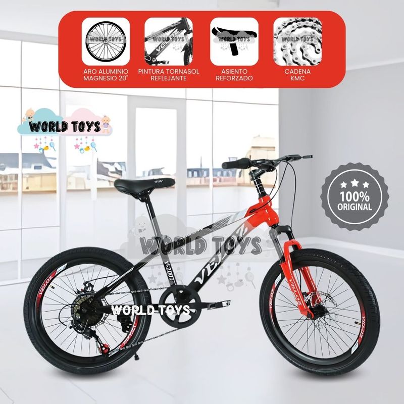 VELOX - Bicicleta Deportiva Aro 20 «PALMEIRA ALT» Red