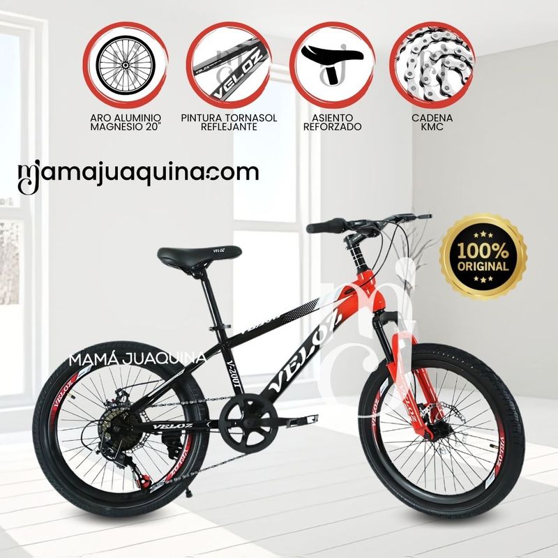 VELOX - Bicicleta Deportiva Aro 20 «PALMEIRA ALT» Red