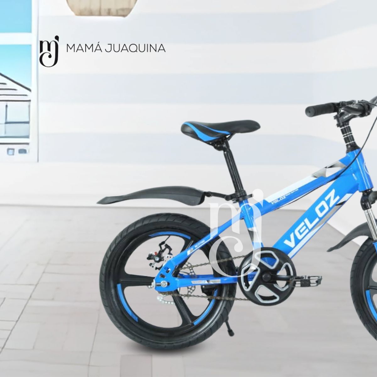 VELOX - Bicicleta Para Niño Aro 16 «PALMEIRA ASPA II»  Blue