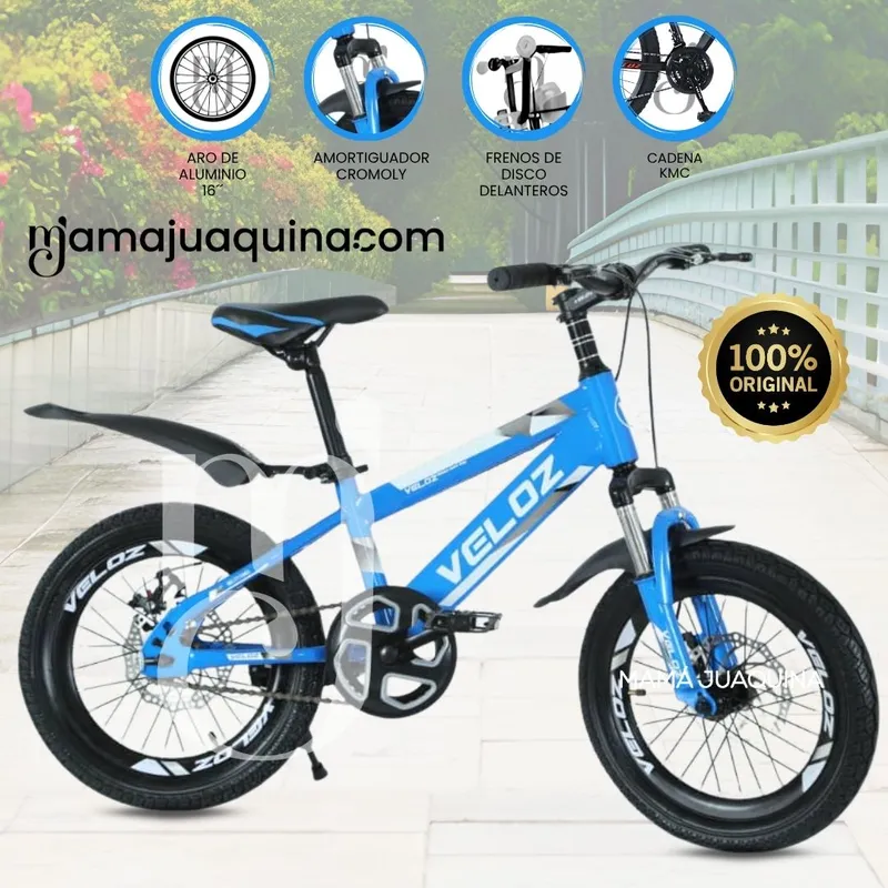 VELOX - Bicicleta Para Niño Aro 16 «PALMEIRA SMOL» Blue